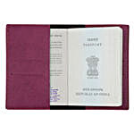 Leather Finish Passport Cover Purple
