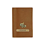 Leather Finish Passport Cover Tan