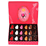 Box Of 18 Heart Shaped Chocolates