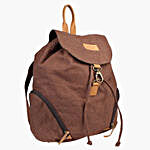 Brown Canvas Backpack