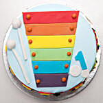 Cool Train First Birthday Strawberry Cake 2 Kg Eggless