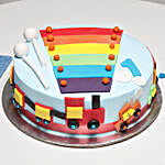 Cool Train First Birthday Truffle Cake 3 Kg