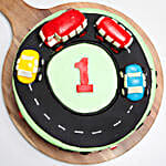 Race Track First Birthday Strawberry Cake 3 Kg