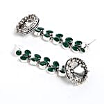 Green Designer Artificial Stone Earrings