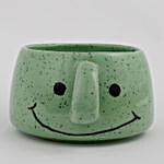 Ceramic Smiley Vase Mosaic Green