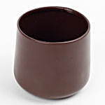 Chocolate Brown Metal Vase