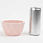 Pink Diamond Cut Melamine Vase