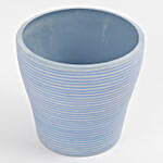 Recycled Plastic Lining Vase Blue