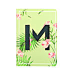 Floral Green Doodle Initial Diary