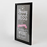 Amazing Boss Acrylic Frame Black