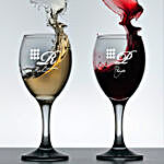 Personalised Set Of 2 Wine Glasses 1020