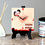 Personalised Couple Name MDF Table Clock