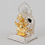 Mini Lakshmi Ganesha Idols On Two Singhasan