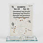 Zodiac Glass Showpiece- Scorpio