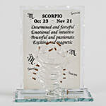 Zodiac Glass Showpiece- Scorpio