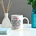 Loving Wife Printed White Mug