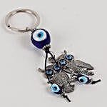 Evil Eye & Owl Key Chain