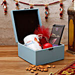 Almonds Diwali Mug & Chocolates Leather Box