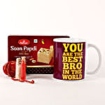 Best Bro Mug & Soan Papdi Combo