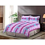 Bombay Dyeing Cotton Double Bed Sheet Pink