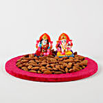 Lakshmi Ganesha Resin Idols & Almonds Combo