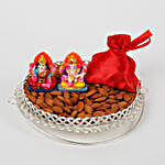Almonds & Lakshmi Ganesha Idol Basket