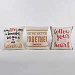 Personalised Love Message Cushions Set Of 3