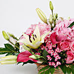 Exotic Calla Asiatic Lilies Premium Basket Arrangement