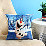 Olaf The Snowman Printed Cushion
