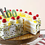 Cream Drop Cherry Pineapple Cake Half Kg