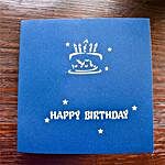 Handmade 3D Pop Up Semi Open Birthday Cake Greeting Card