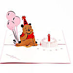 Handmade 3D Winnie The Pooh Pop Up Birthday Greeting Card