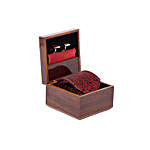 Maroon Accessory Gift Box for Men By Alvaro Castagnino