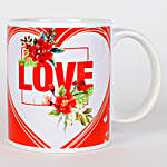 Red & White Love Mug