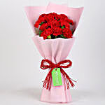 Beautiful 12 Red Carnations & Dairy Milk Silk