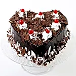 Flakey Hearts Black Forest Cake 1 Kg Eggless