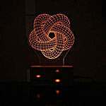 Personalised Yellow LED Spiral Lamp