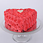 Valentine Heart Shaped Cake 1kg Vanilla