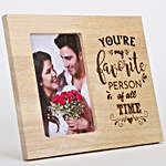 Personalised Favourite Person Engraved Wooden Frame