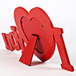 Personalised I Love You Red Heart Frame