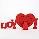 Personalised I Love You Red Heart Frame