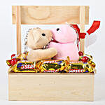 Wooden Kissing Booth With Chocolates