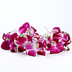 Fresh Orchid Floral Tiara