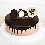 Love You Valentine Chocolate Cake Half Kg Eggless