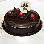 Love You Valentine Truffle Cake 1 Kg Eggless