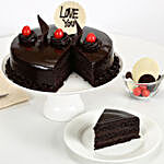 Love You Valentine Truffle Cake 1 Kg Eggless