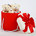 Teddy Bears in Pretty Red Box
