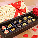 Assorted Chocolates Floral Love Box