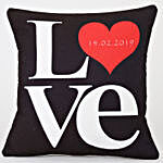 Love Cushion Black
