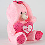 Small Bunny With Heart-Pink